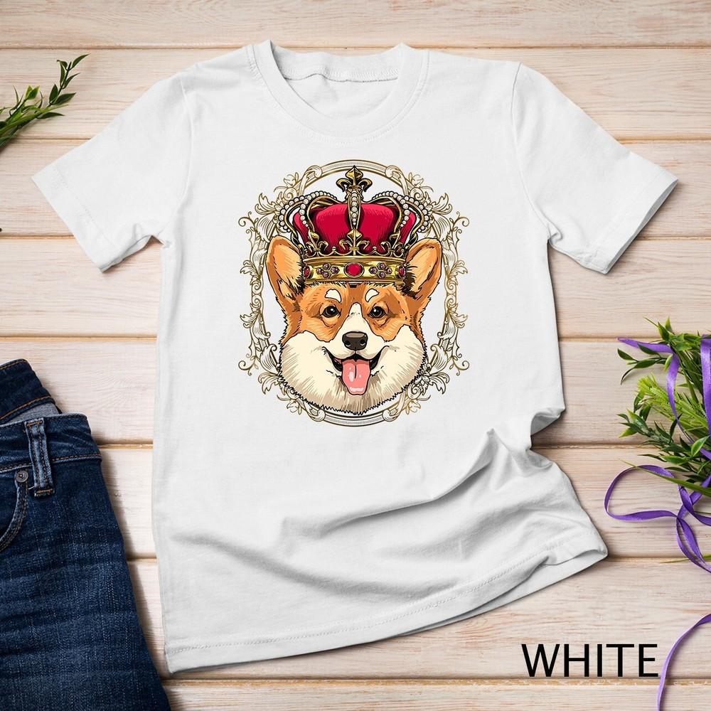 

Royal Pembroke Welsh Corgi King Queen Princess Dog Lover T-Shirt Unisex T-shirt S