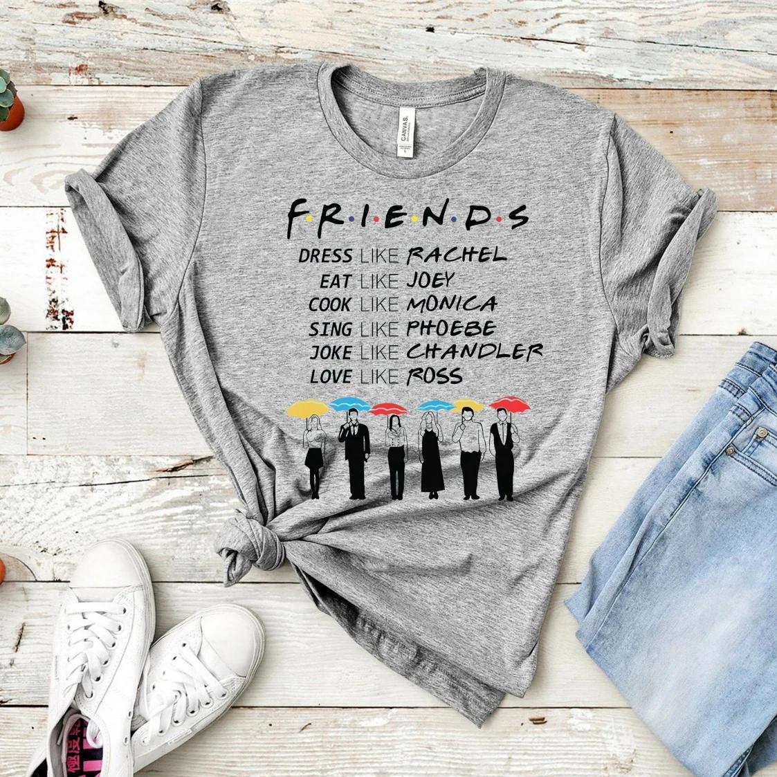 2020 Friends Be Like Shirt Friends Tv Show Tshirt Best Friends Pivot Shirts Girls Tumblr Tee Hipster Tops S