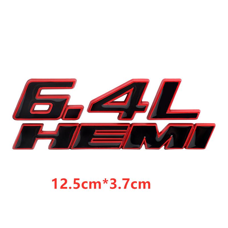 Metal 392 6.4L Car Engine Emblem Car Stickers For Hemi 345 Hemi Charger Caravan Durango Caliber Journey Challenger Avenger Badge