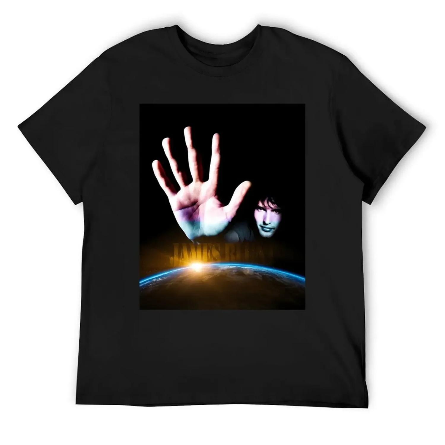 Blessed by James hands T-Shirt graphics summer shirt custom shirt Men s cotton t-shirt S