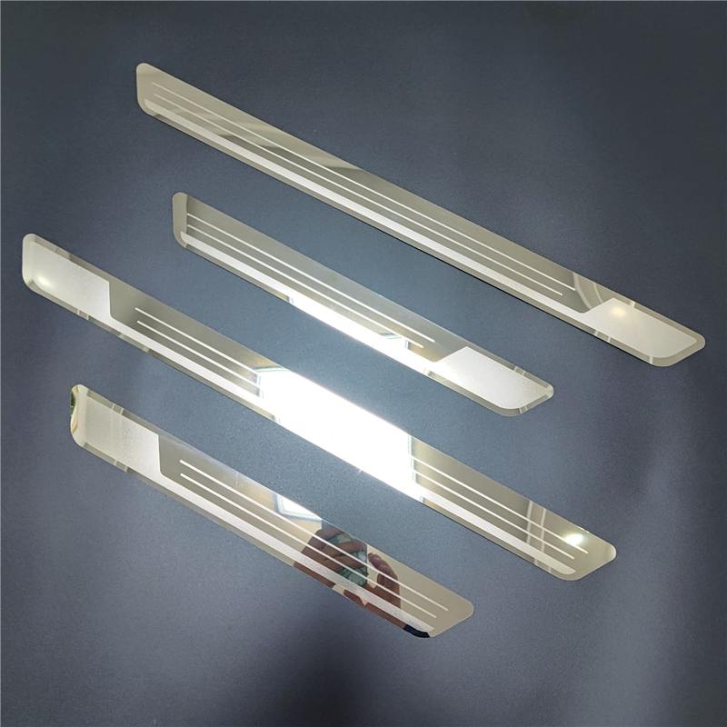 For Volkswagen VW T-ROC TROC A11 2017-2024 Car Styling Door Sill Scuff Plate Trim Stainless Kick Pedal Bar Protector Accessories