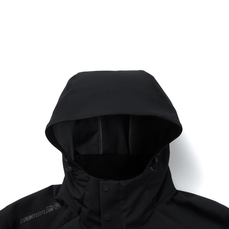 Li Ning Outdoor CF Shell Three In One Fleece Waterproof Windproof UV Resistant Breathable Durable Warm Jacket Unisex Jacket AWBV077-3