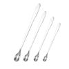 Island Wonder Stainless Steel Ice Cream & Coffee Stirring Spoon, Korean Style Long Handle