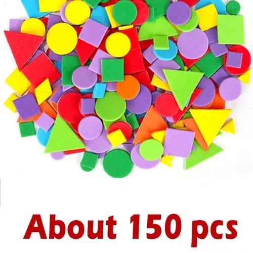 Children Montessori Puzzle Wooden 3D Jigsaw Game Tangram Stick Geometric Ring Shape Matching Kids Toddler Early Educational Toys