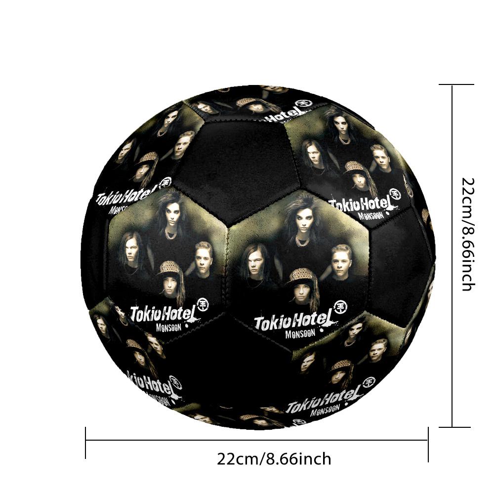 TH Band Indoor Soccer Ball Colorful All Ages Size 5 Machine Stitched PVC Competition Ready Durable High-Bounce