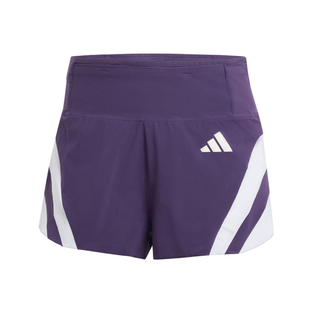 Adidas Adizero NYC Running Gel Slim Fit Color Block Letter Lace Sports Shorts Women Shorts JY6993