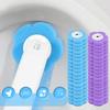 Toilet Brush Disposable Replacement Head Cleaning Kit Cleaning Brush Heads Brush Holder Storage Box 36 Replacement Brush Heads