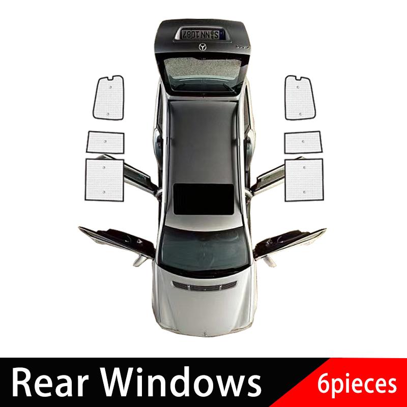 Автомобильные солнцезащитные чехлы на окна с защитой от УФ для Mitsubishi Pajero 4 V73 Аксессуары 2006~ Автомобильные чехлы-солнцезащитники на лобовое стекло Автоаксессуары Rear Windows