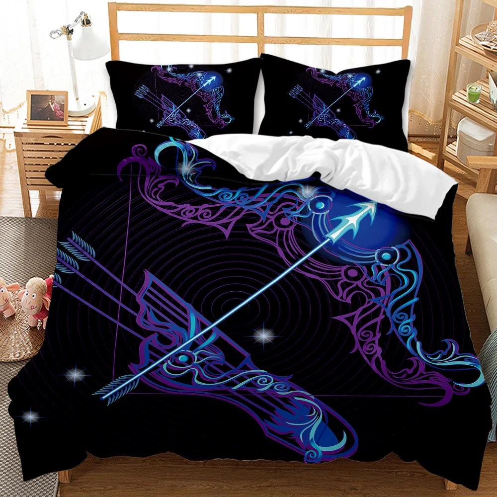 Comforter Constellation Leo Starry Sky Theme For Kids Teens Twin Bedding Set Double Queen King Size Polyester