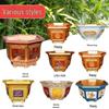 Extra Large Hexagonal Roman Column Cement Flower Pot Mold - Full Set DIY Model