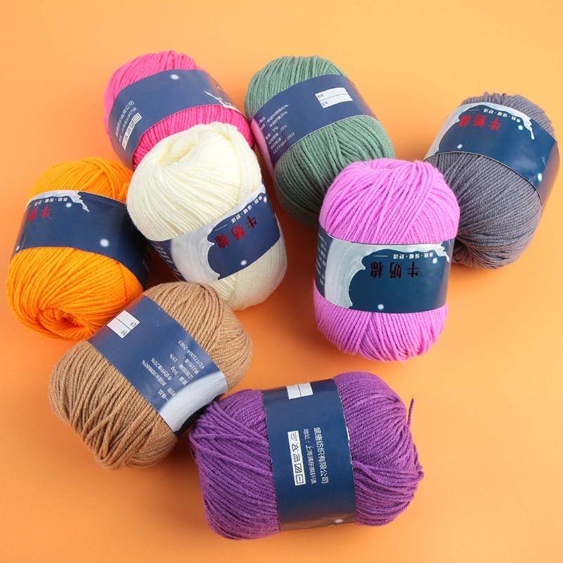 DIY Knitting Yarn Cotton Yarn Cream Hand Washable Knitted Yarn Easy To Store