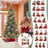 Weihnachts-Hunde-Adventskalender 24 weihnachtliche Ornamente mit Hundemotiv Feiertags-Countdown-Kalender Hunde mit roten Schuhen Perfekt für Tierliebhaber, Tierbesitzer