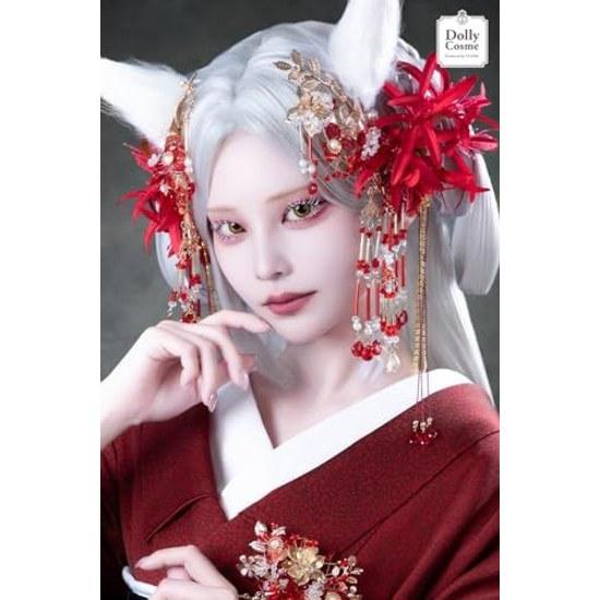 Classe Japan-made Film Color Mascara (WH01) White Developed Cosplay Specialty Store Eyelashes Waterproof Resistant Clumping Type Removable Warm Water