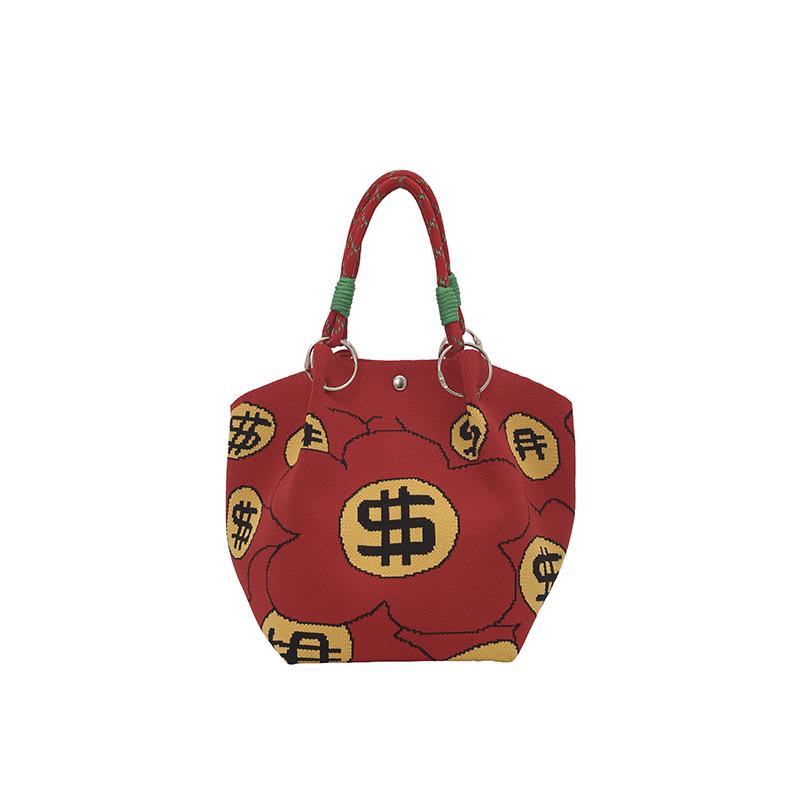 Women's Large Capacity Casual Bucket Handbag - Cute Crossbody & Shoulder Bag for Commute and Outings.