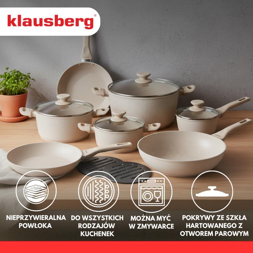 Set 12 Elemente. Marmorierte Töpfe Klausberg Kb-7959