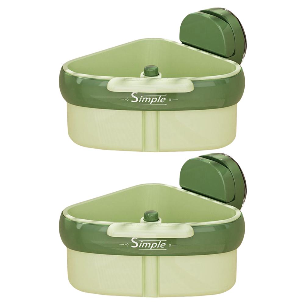 1-2PCS Suction Cup Sink Drain Basket Household Fruit Washing Filter Basket Kitchen Triangular Sink Strainer For Food Waste