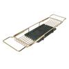 Metal Marble Bathtub Rack Anti Slip Space Saving Multi Functional Expandable Bathtub Tray House