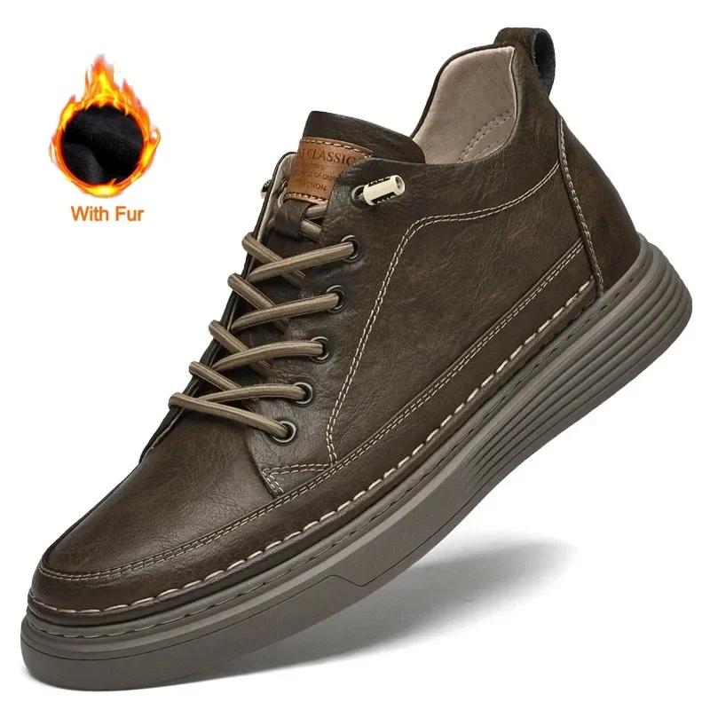 Herren Freizeitschuhe Mode Echte Leder Designerschuhe Komfort Sneaker Sapato Masculino Hombre Herrenschuhe