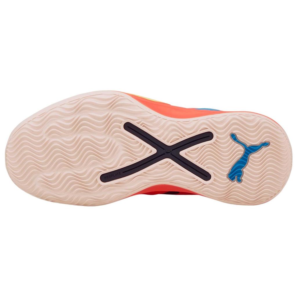 Puma Rise Nitro Fiery Coral Lime Squeeze Men Sneakers Orange 377012-04