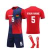 Personalised Shirts Kit Mens Girls With Name Number Custom Football Jerseys For Boys Training Suit