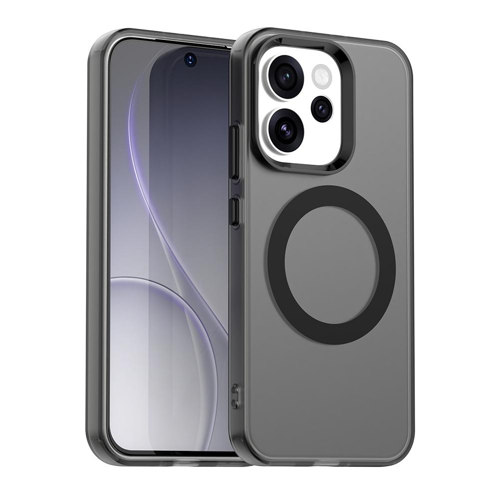 Frosted Clear Candy Color Magnetic Wireless Charging Case For OPPO Reno 15 Pro Max 14 13F12 12Pro Cover Transparent Back Shell