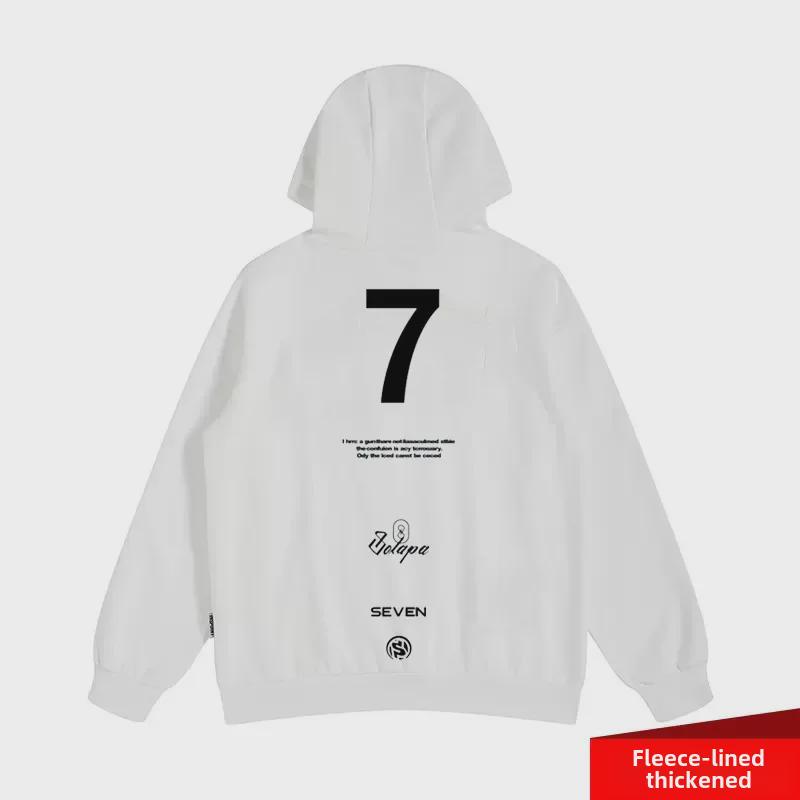 Men's Autumn Fashion Hooded Sweatshirt, National Trend, Plus Size (8XL), Velvet Lined, Couples Jacket.