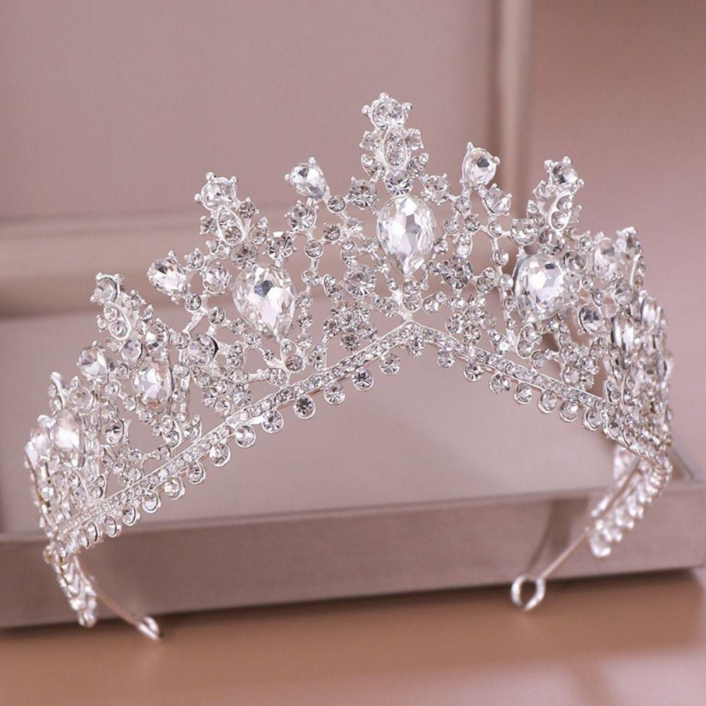 Vintage Style Rhinestone Bridal Crown Shiny Bridal Tiara Wedding Tiaras  Bridal Wedding