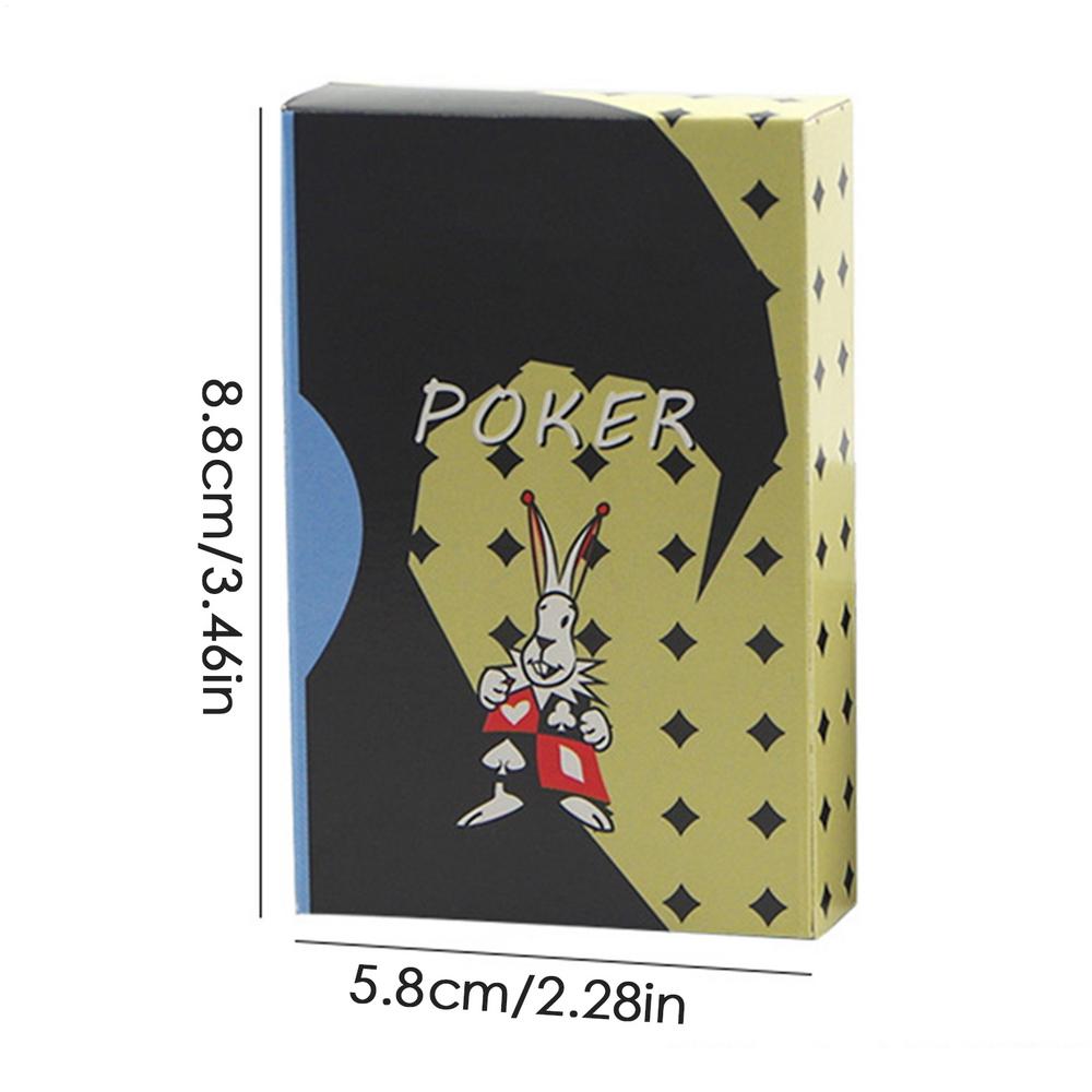 

Deck Cards for Trick Paper Trick Props Poker Deck Collectible Entertainment Poker Stage Performance Props with Instruction чёрный