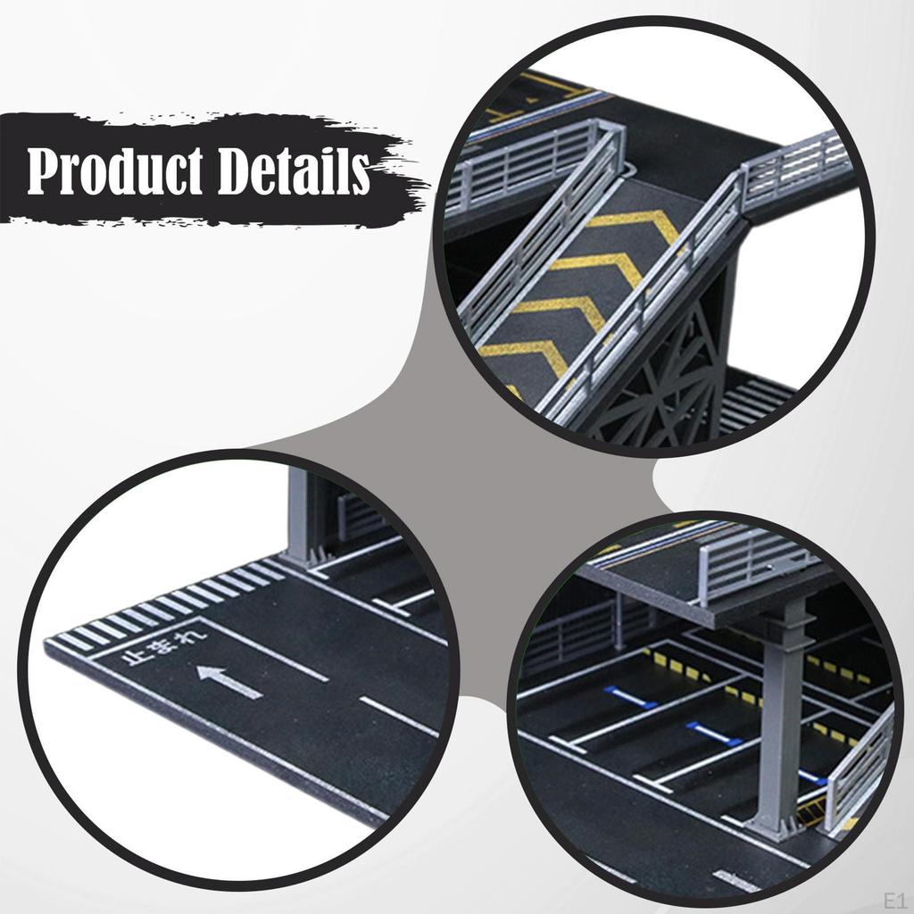 1/64 Diecast Car Display Case Collectible Stand Repair Shop Scene Model Protection DIY Garage