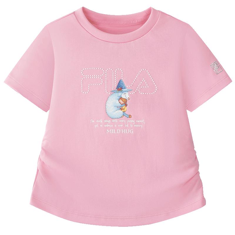 FILA Girls Knitted Short-Sleeve T-Shirt 130