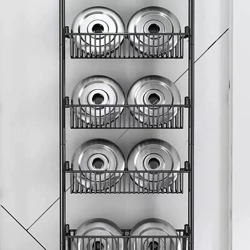 No-Drill Door Hanging Basket Organizer - Multi-Layer Storage Rack for Bathroom