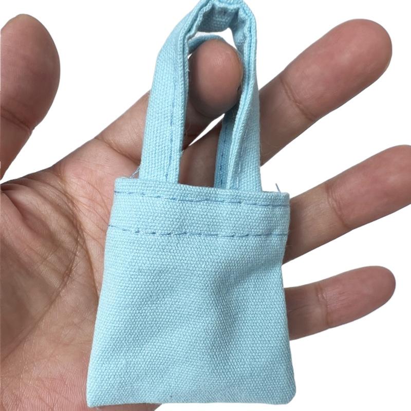 1Pcs For Blythe Doll Canvas Tote Bags Mini Handbag Letter Print Shoulder Bags For Blyth Dolls Accessories
