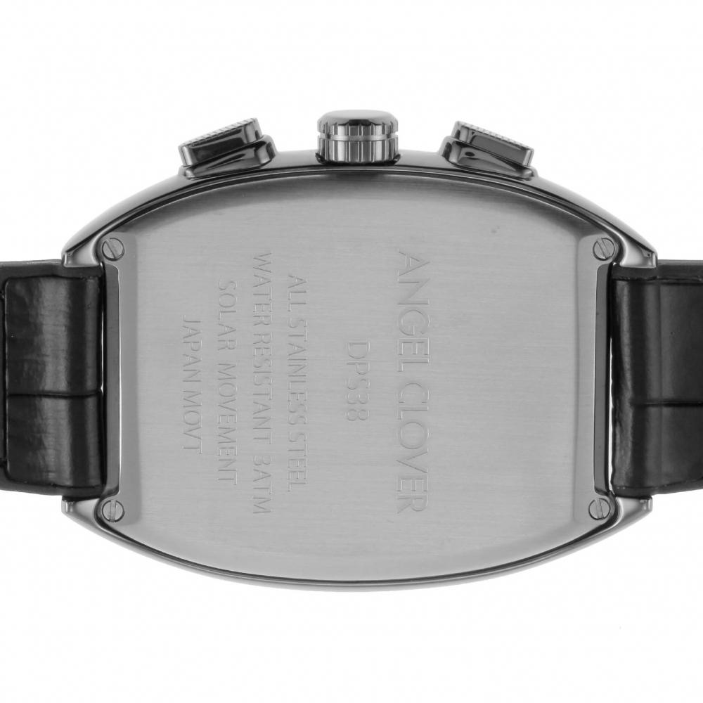 [Angel Clover] Watch DOUBLE PLAY SOLAR Black Dial Stainless Steel Solar 44MM Regular Warranty DPS38GY-BK Men's