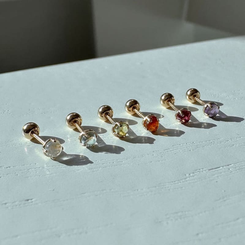 youngglow 14k gemstone candy piercing