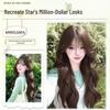 Women's Full Head Cover Wig with Long Curly Hair, Fluffy Big Waves, Natural-Looking Simulation Hair