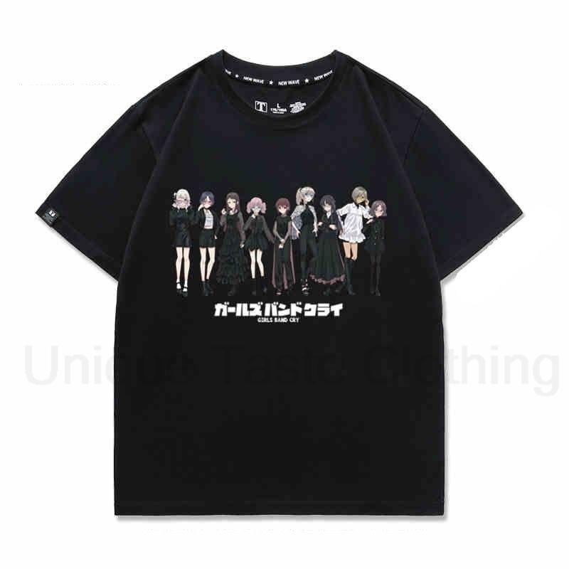 

GIRLS BAND CRY T Shirt Harajuku Cartoon Fashion ISERI NINA KAWARAGI MOMOKA Rupa Print Tshirt Unisex Women Cotton Short Sleeve Tee 4XL