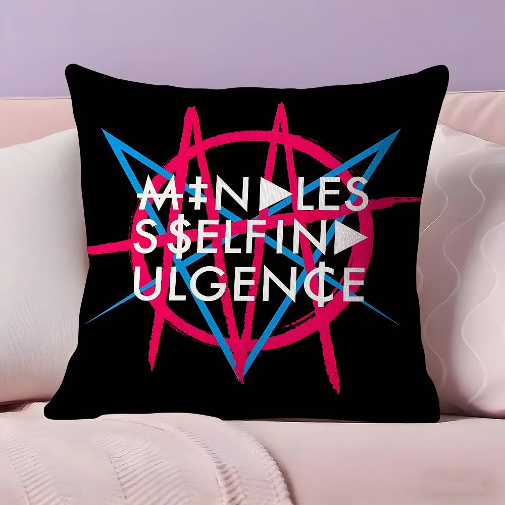 M-Mindless Self Indulgences Band Pillow Case Ultra Soft Skin Friendly Fabric Cloud Like Comfort & Concealed Zipper