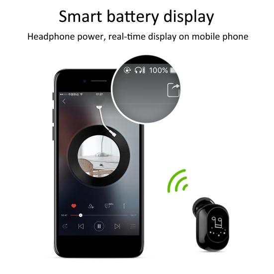 Bezdrátová sluchátka F911 Bezbariérová vysoce věrná ergonomická kompatibilní s Bluetooth 5.0 Mini Invisible True Wireless Stereo sluchátka pro řízení