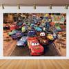 Disney Pixar Cars Lightning Mcqueen photo background for birthday party, studio photo background for kids, babies and baby welcome parties, AS41
