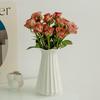 Nordic White Ceramic Vase for Fresh or Dried Flowers – Creative Tabletop Decor for Living Room