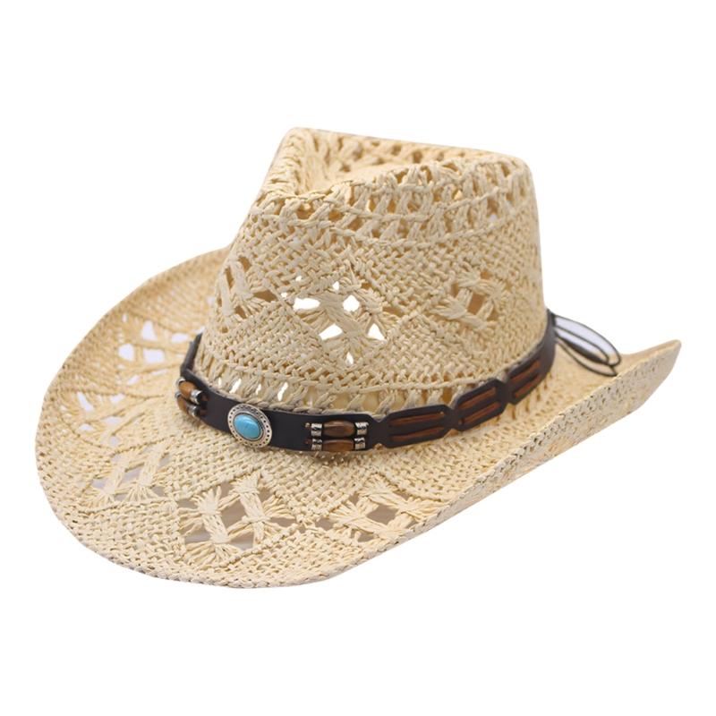 

Fashion Wide Brims Straw Sun Hat For Hot Weather Beach Vacation Ethnic Headwear os