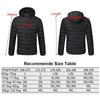 USB-Rechargeable Heated Winter Jacket - Men's 2/4/9-Piece Smart Heating Cotton Coat