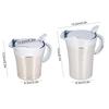 450ml - 750ml 304 Stainless Steel Thermal Insulated Double Wall Sauce Gravy Boat Pot Serving Jug Gravy Pot