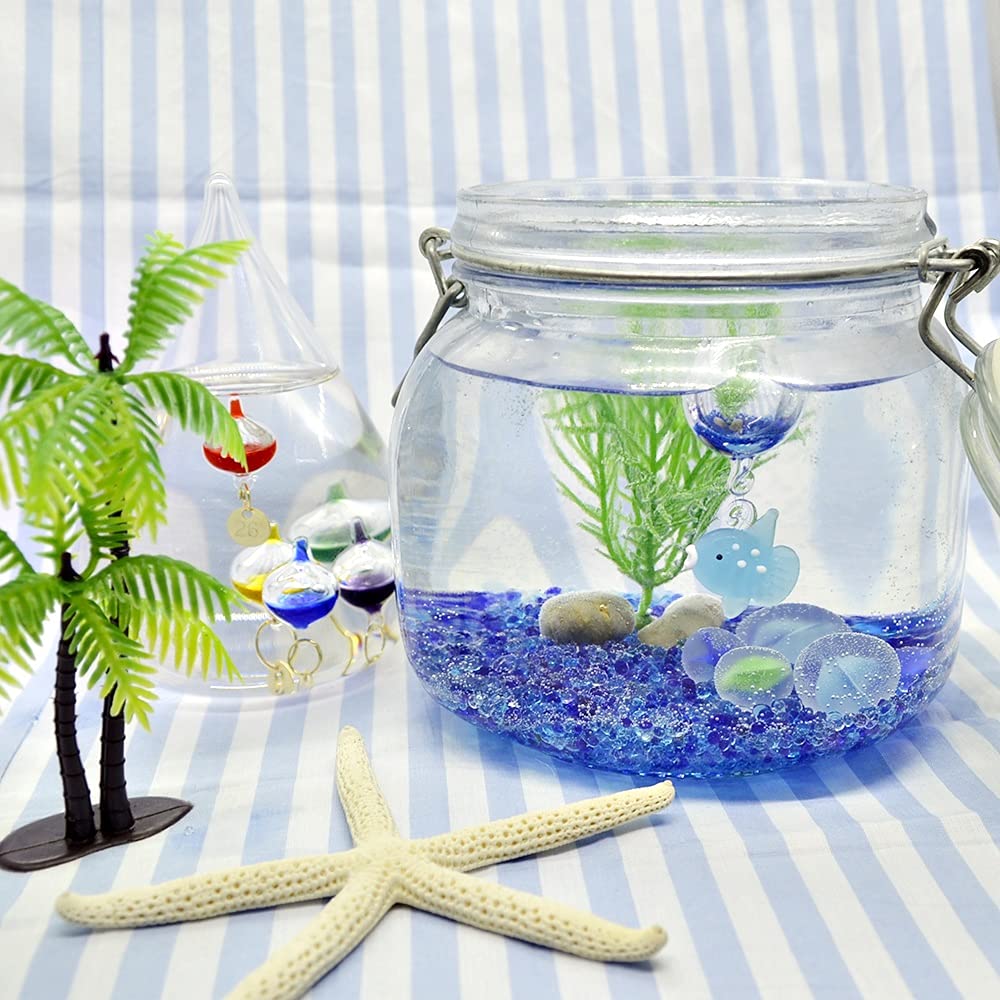 Fourcart Cute Handmade Glass Float, Manbou, Width 19mm, Bead 20mm