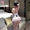 Sexy strap backless cute passion lingerie bed seduction maid flirting nurse outfit