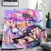 1 Stück Kpop Dämonenjäger Druck Flanelldecke, Hohe Qualität für alle Jahreszeiten, Heimdekoration, Wärme und Komfort, Perfekt für Weihnachtsgeschenke