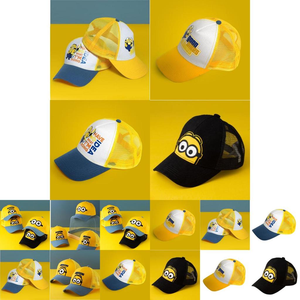 Cute Embroidered Minions Baseball Cap For Kids Soft Cotton Material