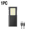 LED Keychain Portable EDC Flashlight Work Light Type-C Rechargeable Mini Torch Camping Pocket Lantern Outdoors Portable Lantems
