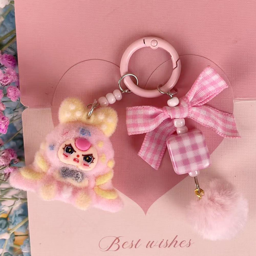 Keychain With Cartoon Plush Pendant For Kids And Gift Giving