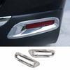 For Toyota Highlander 2009-2014 Chrome ABS Rear Fog Light Lamp Cover Trim 2pcs